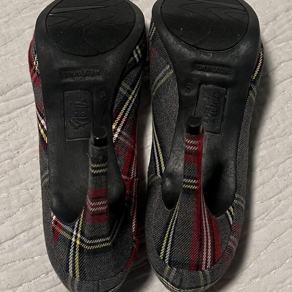 Fioni Women's Plaid Pointed Toe Stiletto Pumps Size 8 Multicolor - Picture 4 of 8
